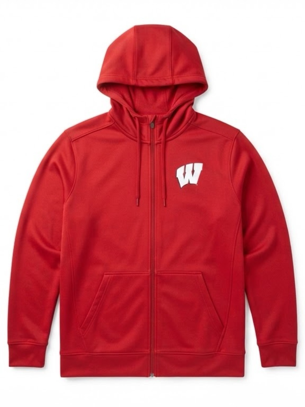 G-III Sports Wisconsin Badgers Full Zip Hoodie Jacket Mens Large Red Sweatshirt